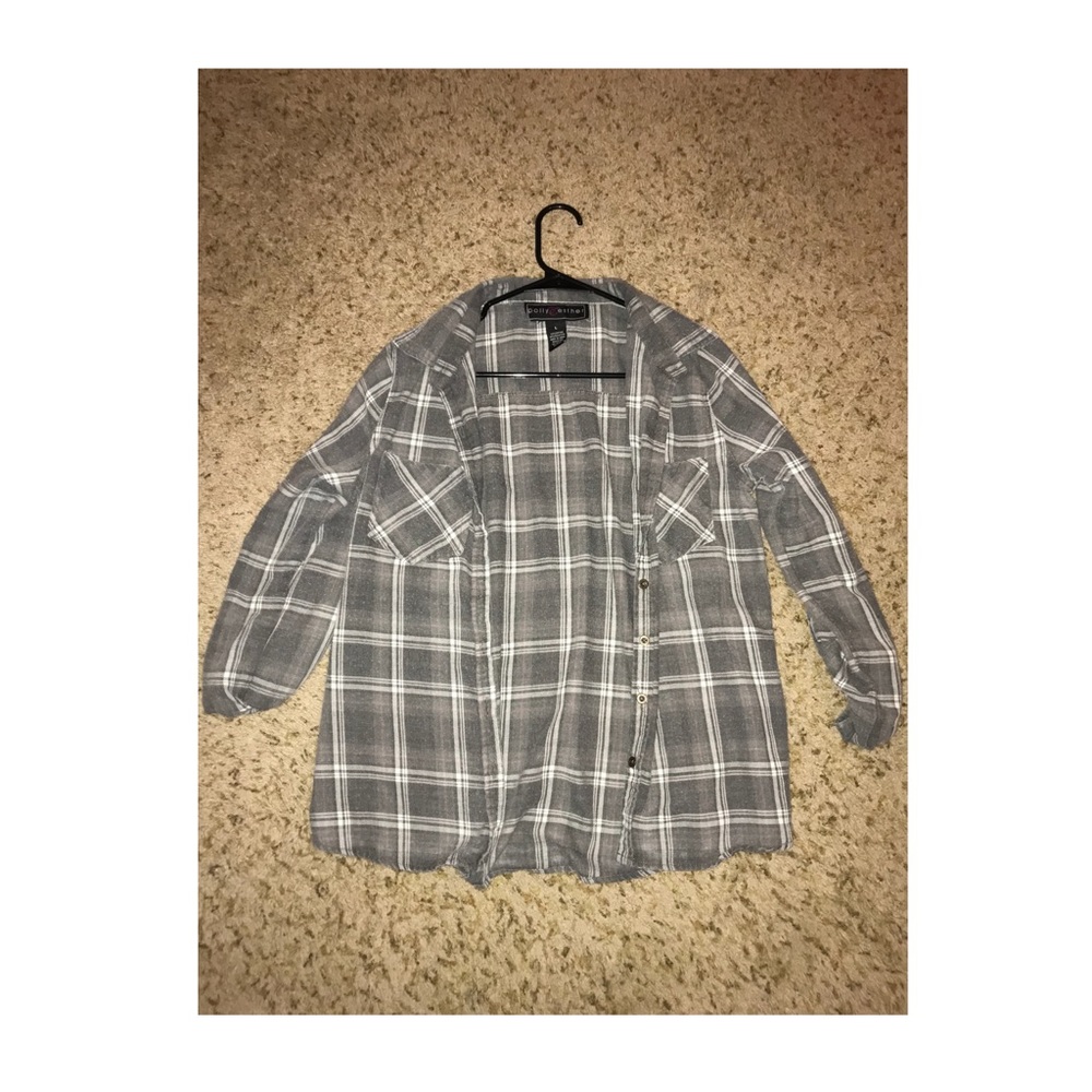 Grey Half Sleeve Flannel